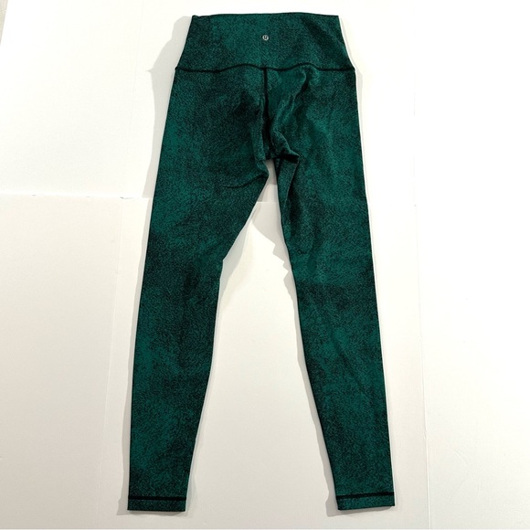 Lululemon Wunder Under High-Rise 30" Luon - Spray Jacquard Hunter Green | 12 - Picture 3 of 12